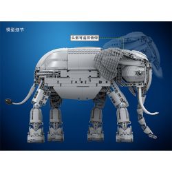 Winner 7107 non  VOI MÁY BIẾT ĐI KÊU LẮC ĐẦU CONG VÒI VẪY ĐUÔI bộ đồ chơi xếp lắp ráp ghép mô hình  SPLICING RC ELEPHANT WITH LIGHTS AND SOUN Kỹ Thuật Công Nghệ Cao Mô Hình Phương Tiện 1542 khối
