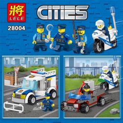 LELE 28004 non  TRẠM CẢNH SÁT bộ đồ chơi xếp lắp ráp ghép mô hình City Thành Phố 398 khối