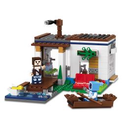 LELE 33078 non  NGÔI NHÀ HIỆN ĐẠI 3 TRONG 1 bộ đồ chơi xếp lắp ráp ghép mô hình Minecraft MY WORLD Game Xây Dựng 396 khối