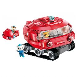 Enlighten 3707 Qman 3707 non  TÀU NGẦM BÁNH XÍCH bộ đồ chơi xếp lắp ráp ghép mô hình Octonauts Thám Hiểm Đại Dương 395 khối