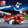SLUBAN M38-B0627 B0627 0627 M38B0627 38-B0627 non  XE THANG CỨU HỎA bộ đồ chơi xếp lắp ráp ghép mô hình Fire Rescure TOWER LADDER FIRE TRUCK 394 khối