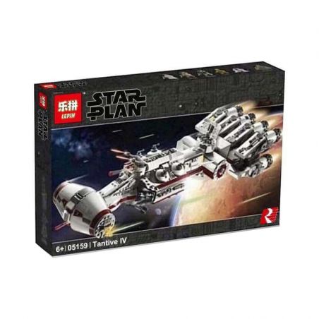 NOT  TANTIVE 75244 LARI 11431 LEPIN 05159 xếp lắp ráp ghép mô hình TÀU VŨ TRỤ TANTIVE Star Wars Chiến Tranh Giữa Các Vì Sao 1768 khối