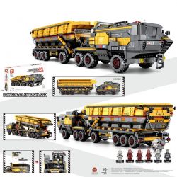 SEMBO 107008 non  XE TẢI KHAI THÁC QUẶNG bộ đồ chơi xếp lắp ráp ghép mô hình The Wandering Earth CARGOTRUCK-IRON ORETRUCK Lưu Lạc Địa Cầu 1535 khối