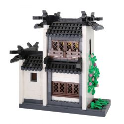 WANGE 4310 non  NHÀ GÁC XÉP KIỂU TRUNG HOA bộ đồ chơi xếp lắp ráp ghép mô hình Creator THE GARRET OF HUI-STYLE ARCHITECTURE Sáng Tạo 1039 khối