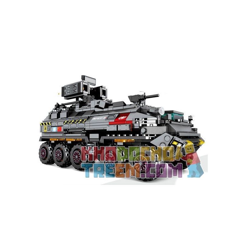 SEMBO WEKKI VIGGI 107005 non  DU HÀNH ĐỊA CẦU CN171 QUÂN VẬN CHUYỂN CỠ VỪA bộ đồ chơi xếp lắp ráp ghép mô hình The Wandering Earth MILITARY TRUCK Lưu Lạc Địa Cầu 811 khối