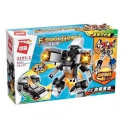 Enlighten 3102 Qman 3102 non  6 NGƯỜI MÁY BIẾN HÌNH HỢP THỂ bộ đồ chơi xếp lắp ráp ghép mô hình Speed Champions Racing Cars FISSION ROBOT Đua Xe Công Thức 891 khối