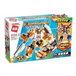 Enlighten 3102 Qman 3102 non  6 NGƯỜI MÁY BIẾN HÌNH HỢP THỂ bộ đồ chơi xếp lắp ráp ghép mô hình Speed Champions Racing Cars FISSION ROBOT Đua Xe Công Thức 891 khối