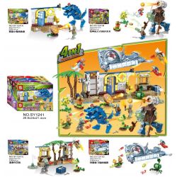 SHENG YUAN SY SY1241A 1241A SY1241B 1241B SY1241C 1241C SY1241D 1241D non  HOA QUẢ NỔI GIẬN bộ đồ chơi xếp lắp ráp ghép mô hình Plants Vs Zombies 964 khối