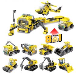Kazi KY80460 80460 non  MÁY MÓC CÔNG TRƯỜNG bộ đồ chơi xếp lắp ráp ghép mô hình Creator CONSTRUCTION Sáng Tạo 905 khối