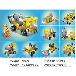 Kazi KY80460 80460 non  MÁY MÓC CÔNG TRƯỜNG bộ đồ chơi xếp lắp ráp ghép mô hình Creator CONSTRUCTION Sáng Tạo 905 khối