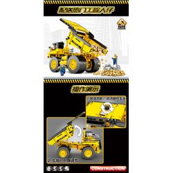 SEMBO 701801 non  XE TẢI KHỔNG LỒ CHỞ QUẶNG bộ đồ chơi xếp lắp ráp ghép mô hình  TECHINQUE Kỹ Thuật Công Nghệ Cao Mô Hình Phương Tiện 807 khối