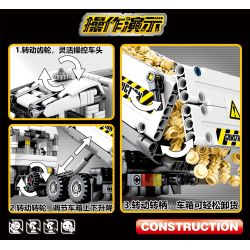 SEMBO 701704 non  XE TẢI NÂNG THÙNG bộ đồ chơi xếp lắp ráp ghép mô hình  TECHINQUE Kỹ Thuật Công Nghệ Cao Mô Hình Phương Tiện 799 khối