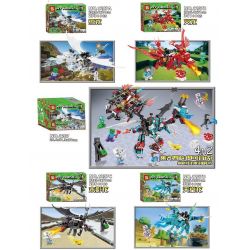 SHENG YUAN SY SY1207 1207 1207A 1207B 1207C 1207D non  RỒNG NGUYÊN TỐ bộ đồ chơi xếp lắp ráp ghép mô hình Minecraft MY WORLD Game Xây Dựng 1225 khối