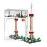 WANGE 5224 non  THÁP HÒN NGỌC PHƯƠNG ĐÔNG bộ đồ chơi xếp lắp ráp ghép mô hình Creator THE ORIENTAL PEARL TOWER-CHINA Sáng Tạo 1109 khối
