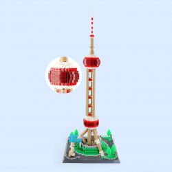 WANGE 5224 non  THÁP HÒN NGỌC PHƯƠNG ĐÔNG bộ đồ chơi xếp lắp ráp ghép mô hình Creator THE ORIENTAL PEARL TOWER-CHINA Sáng Tạo 1109 khối