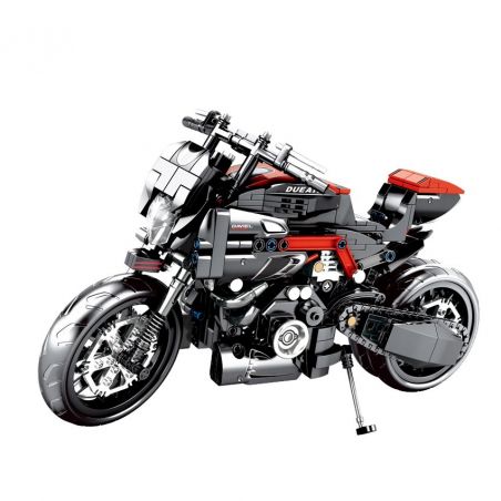 SEMBO 701703 non  MÔ TÔ DUCATI bộ đồ chơi xếp lắp ráp ghép mô hình  TECHNIQUE DUCATI MOTOR Kỹ Thuật Công Nghệ Cao Mô Hình Phương Tiện 702 khối