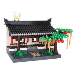 WANGE 3312 non  HÀNH LANG KIỂU TRUNG HOA bộ đồ chơi xếp lắp ráp ghép mô hình Creator THE CORRIDOR OF HUI-STYLE ARCHITECTURE Sáng Tạo 506 khối