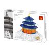 WANGE DR.LUCK 8020 5222 non  THIÊN ĐÀN THỜ TRỜI bộ đồ chơi xếp lắp ráp ghép mô hình Mini Modular THE TEMPLE OF HEAVEN BEIJING Đường Phố Thu Nhỏ 758 khối
