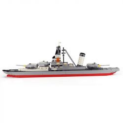 WANGE 5660 non  CHIẾN HẠM bộ đồ chơi xếp lắp ráp ghép mô hình Military Army LEGION BATTLESHIP Quân Sự Bộ Đội 774 khối