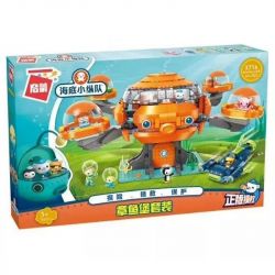 Enlighten 3716 Qman 3716 non  TÀU NGẦM BẠCH THUỘC bộ đồ chơi xếp lắp ráp ghép mô hình Octonauts Thám Hiểm Đại Dương 921 khối