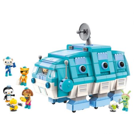 Enlighten 3715 Qman 3715 non  THUYỀN BỌ GẤU NƯỚC bộ đồ chơi xếp lắp ráp ghép mô hình Octonauts Thám Hiểm Đại Dương 766 khối