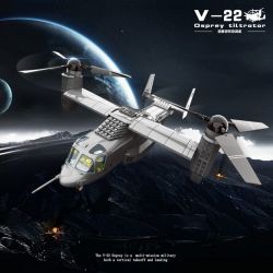 WANGE 5236 non  MÁY BAY V-22 bộ đồ chơi xếp lắp ráp ghép mô hình Military Army ZUIWENG PAVILION Quân Sự Bộ Đội 917 khối