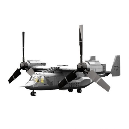 WANGE 5236 non  MÁY BAY V-22 bộ đồ chơi xếp lắp ráp ghép mô hình Military Army ZUIWENG PAVILION Quân Sự Bộ Đội 917 khối