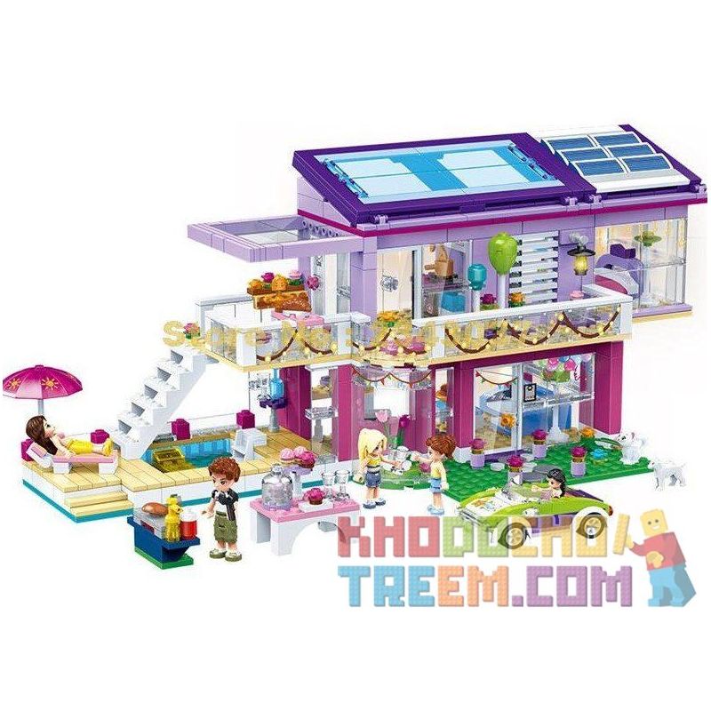 GUDI 9607 non  BỮA TIỆC CỦA ANGELA bộ đồ chơi xếp lắp ráp ghép mô hình Modern Girls MODERN GIRLS ANGELA'S PARTY Những Cô Gái Hiện Đại 808 khối