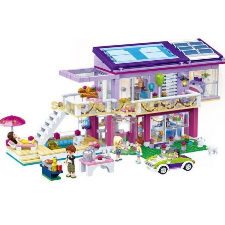 GUDI 9607 non  BỮA TIỆC CỦA ANGELA bộ đồ chơi xếp lắp ráp ghép mô hình Modern Girls MODERN GIRLS ANGELA'S PARTY Những Cô Gái Hiện Đại 808 khối