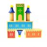 JUN DA LONG TOYS JDLT 7511A Xếp hình kiểu    IQ Castle Blocks Khối Lâu đài IQ 1570 khối
