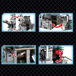 SEMBO 102487 non  NHÀ TÙ TRÊN ĐẢO bộ đồ chơi xếp lắp ráp ghép mô hình Swat Special Force Đặc Nhiệm 1548 khối