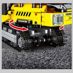 SEMBO 701802 non  MÁY XÚC bộ đồ chơi xếp lắp ráp ghép mô hình  TECHINQUE Kỹ Thuật Công Nghệ Cao Mô Hình Phương Tiện 841 khối