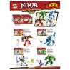 SHENG YUAN SY 1306A 1306B 1306C 1306D non  4 NINJA KIẾM SĨ SẤM SÉT bộ đồ chơi xếp lắp ráp ghép mô hình The  Ninjago Movie NINJA THUNDER SWORDSMAN Ninja Lốc Xoáy 653 khối