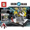 SHENG YUAN SY SY825 non  DÀN MÁY CỦA NGƯỜI SẮT bộ đồ chơi xếp lắp ráp ghép mô hình Super Heroes IRON MAN GANTRY MACHINE Siêu Nhân Anh Hùng 527 khối