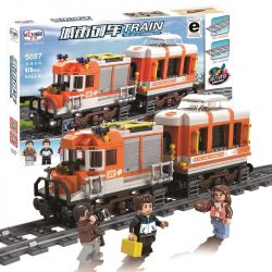 Winner 5087 non  TÀU HỎA ĐƯỜNG DÀI bộ đồ chơi xếp lắp ráp ghép mô hình Trains 473 khối