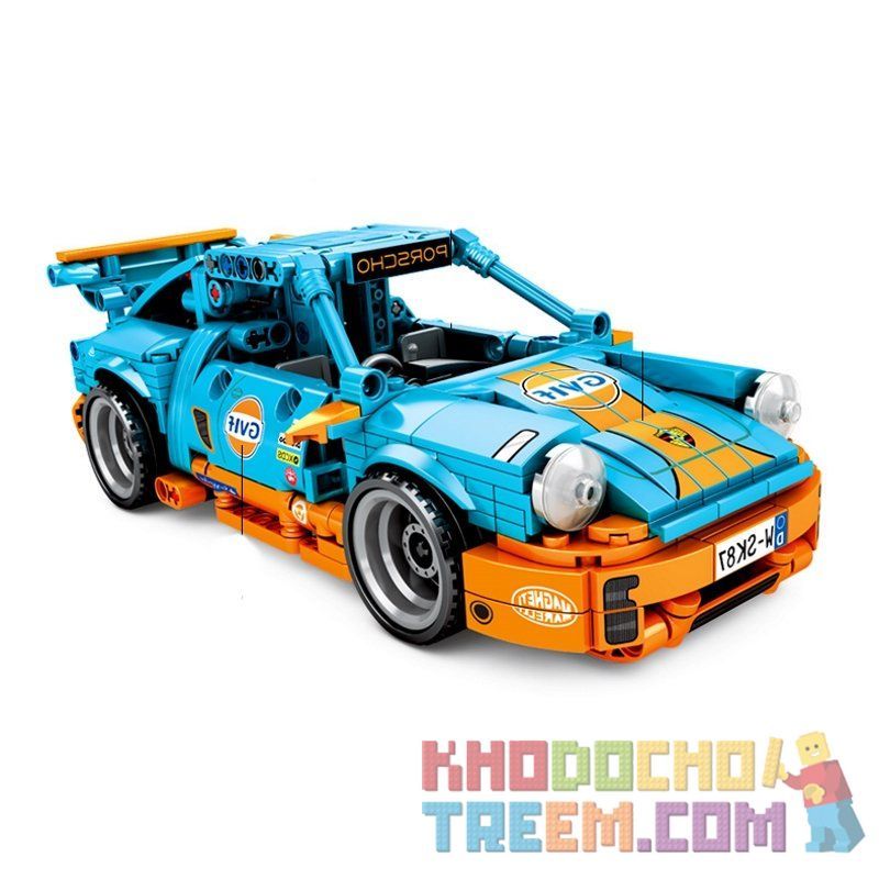 IBLOCK PL-920-144 920-144 PL920-144 SEMBO 701502 non  XE ĐUA THỂ THAO bộ đồ chơi xếp lắp ráp ghép mô hình  PORSCHO Kỹ Thuật Công Nghệ Cao Mô Hình Phương Tiện 517 khối