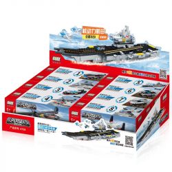 GUDI 8709 non  TÀU SÂN BAY bộ đồ chơi xếp lắp ráp ghép mô hình Military Army SUPER SENTAI Quân Sự Bộ Đội 659 khối