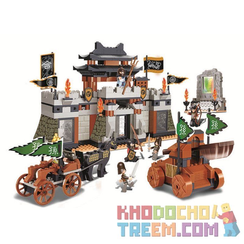 SLUBAN M38-B0265 B0265 0265 M38B0265 38-B0265 Xếp hình kiểu  CASTLE Tam Quốc - Trận Chiến Kỳ Hoa 445 khối