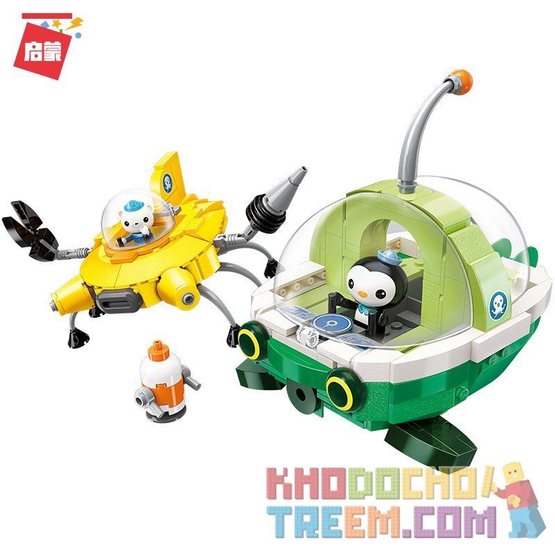 Enlighten 3712 Qman 3712 non  BỘ TÀU CỨU HỘ bộ đồ chơi xếp lắp ráp ghép mô hình Octonauts Thám Hiểm Đại Dương 429 khối
