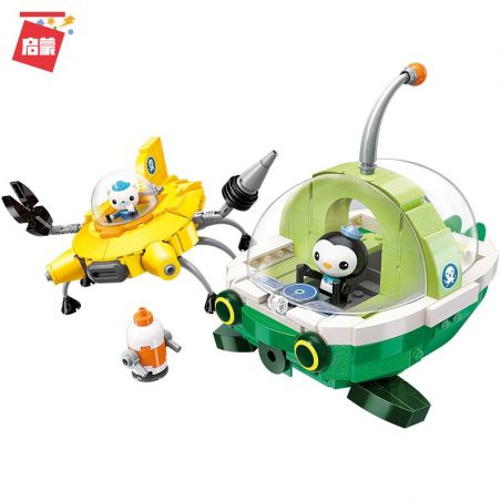 Enlighten 3712 Qman 3712 non  BỘ TÀU CỨU HỘ bộ đồ chơi xếp lắp ráp ghép mô hình Octonauts Thám Hiểm Đại Dương 429 khối