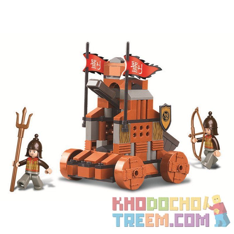 SLUBAN M38-B0261 B0261 0261 M38B0261 38-B0261 Xếp hình kiểu  CASTLE Tam Quốc Máy Bắn đá 131 khối