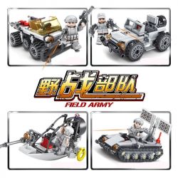 Kazi KY84051 84051 non  XE DÃ CHIẾN bộ đồ chơi xếp lắp ráp ghép mô hình Field Army Chiến Trường 393 khối