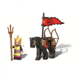 SLUBAN M38-B0258 B0258 0258 M38B0258 38-B0258 Xếp hình kiểu  CASTLE Three Kingdoms Ngựa Chiến Của Lưu Bị 13 khối