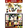 SHENG YUAN SY 7049 non  NGÔI ĐỀN RỒNG XANH bộ đồ chơi xếp lắp ráp ghép mô hình The  Ninjago Movie NINJA MASTER Ninja Lốc Xoáy 509 khối