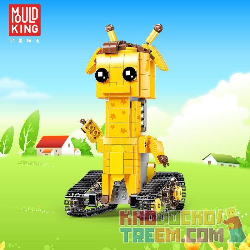 MouldKing 13044 Mould King 13044 non  HƯƠU CAO CỔ ĐIỀU KHIỂN TỪ XA bộ đồ chơi xếp lắp ráp ghép mô hình Walking Brick WALKING BRICK GEOFFREY-LONG DEE Búp Bê Biết Đi 390 khối