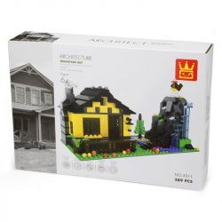WANGE 3311 non  NGÔI NHÀ TRÊN NÚI bộ đồ chơi xếp lắp ráp ghép mô hình City MOUNTAIN HUT Thành Phố 389 khối