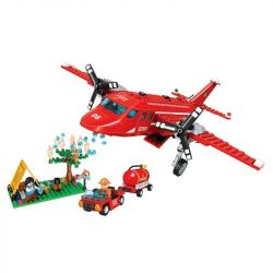 IBLOCK PL-920-128 920-128 PL920-128 Winner 7024 non  MÁY BAY CỨU HỎA bộ đồ chơi xếp lắp ráp ghép mô hình Fire Rescure FIRE BRIGADE 388 khối