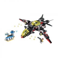 Enlighten 2716 Qman 2716 non  MÁY BAY NÉM BOM TIA CHỚP ĐEN bộ đồ chơi xếp lắp ráp ghép mô hình The High-Tech Era Kỷ Nguyên Công Nghệ Cao 381 khối