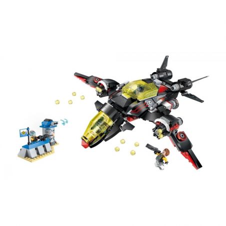 Enlighten 2716 Qman 2716 non  MÁY BAY NÉM BOM TIA CHỚP ĐEN bộ đồ chơi xếp lắp ráp ghép mô hình The High-Tech Era Kỷ Nguyên Công Nghệ Cao 381 khối