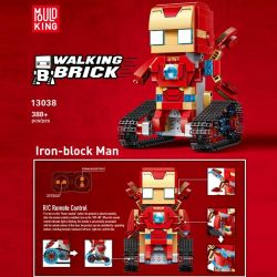 MouldKing 13038 Mould King 13038 non  NGƯỜI SẮT bộ đồ chơi xếp lắp ráp ghép mô hình Walking Brick WALKING BRICK IRON-BLOCK MAN Búp Bê Biết Đi 388 khối